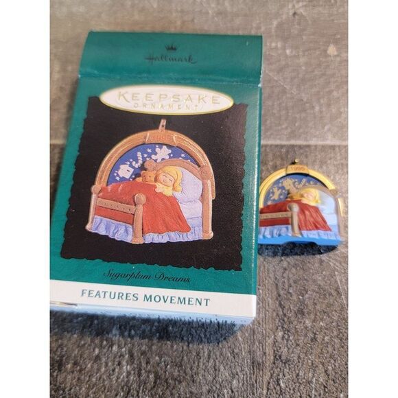 Hallmark sugarplum dreams 1995 mini ornament Xmas decor - Picture 1 of 4